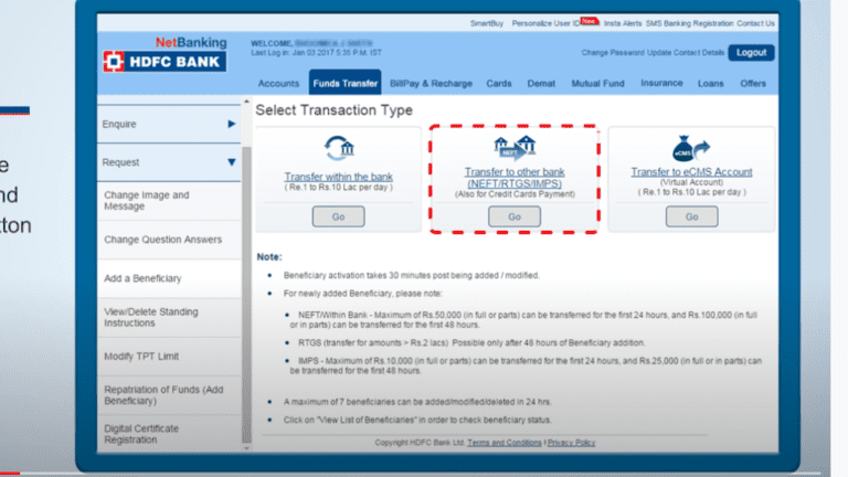 select-hdfc-bank-transaction-type