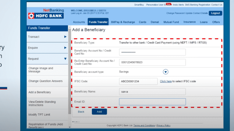 hdfc-bank-beneficiary-details