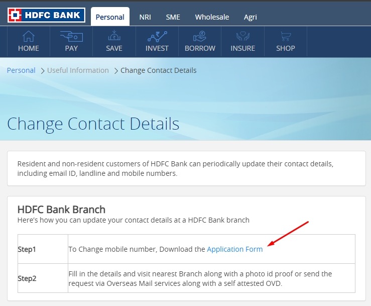 change-contact-details-hdfc-bank