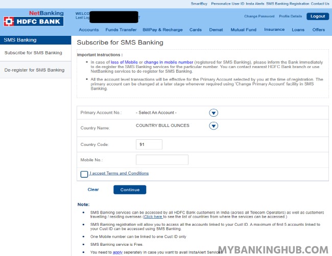 activate-hdfc-sms-banking-process