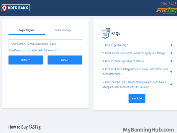 login-to-hdfc-fastag-customer-portal