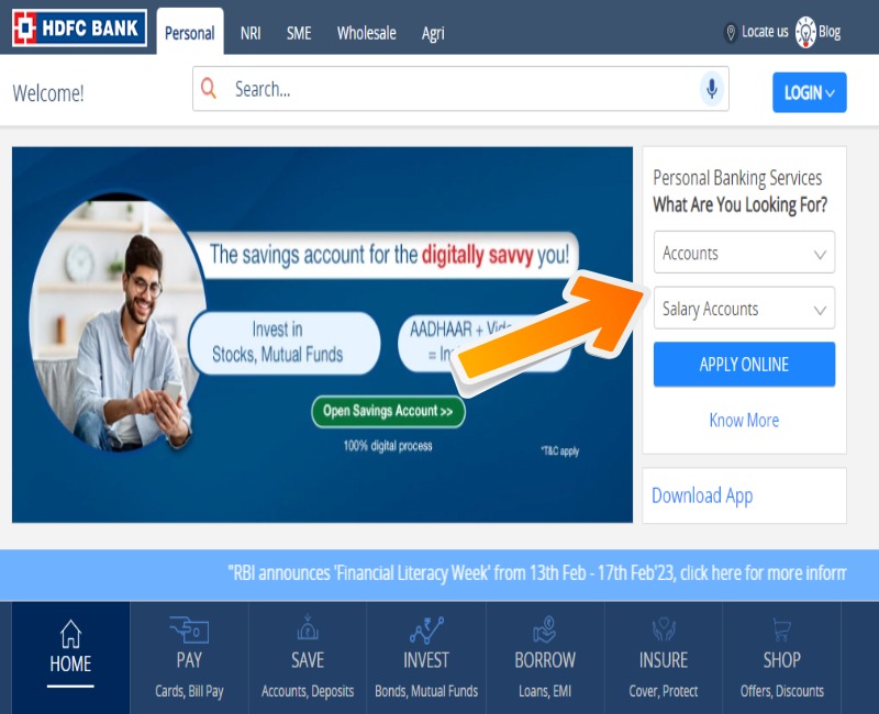 How to Open Salary Account in HDFC Bank_